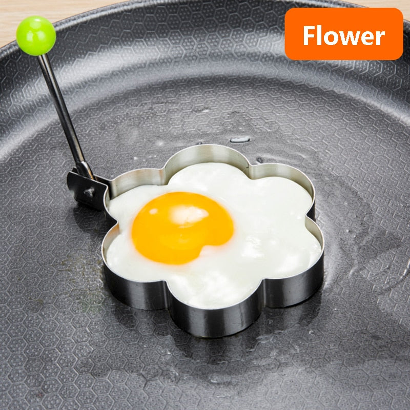 Stainless Steel 5Style Fried Egg Pancake Shaper