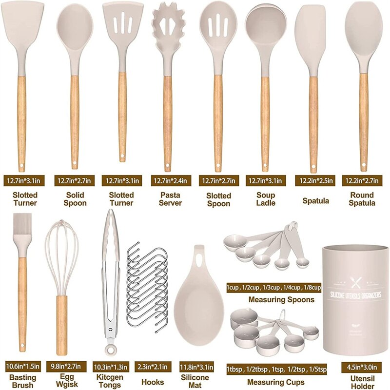 Kitchen Cooking Utensil Set 34 Pieces