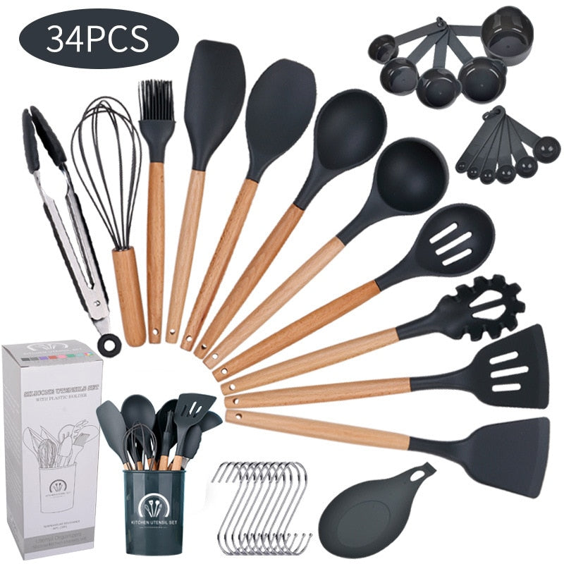 Kitchen Cooking Utensil Set 34 Pieces