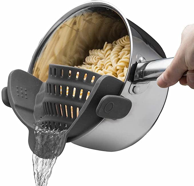 Clip On Strainer Silicone for All Pots and Pans