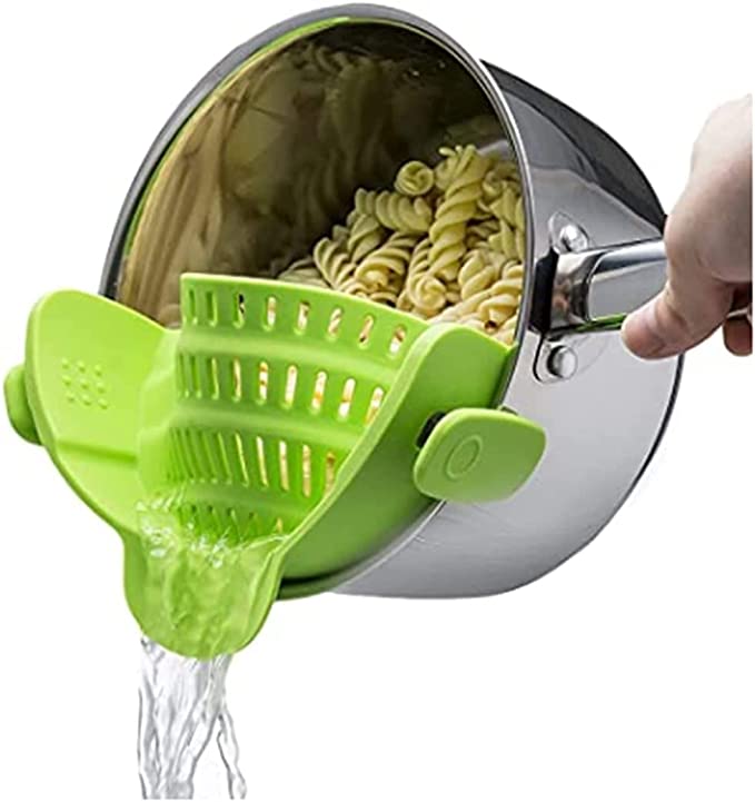 Clip On Strainer Silicone for All Pots and Pans