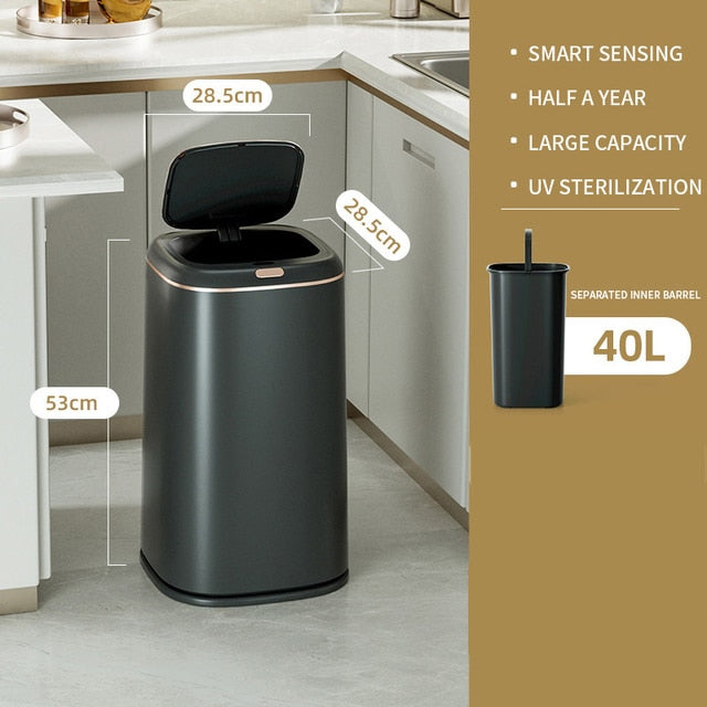 40L Smart Sensor Trash Can