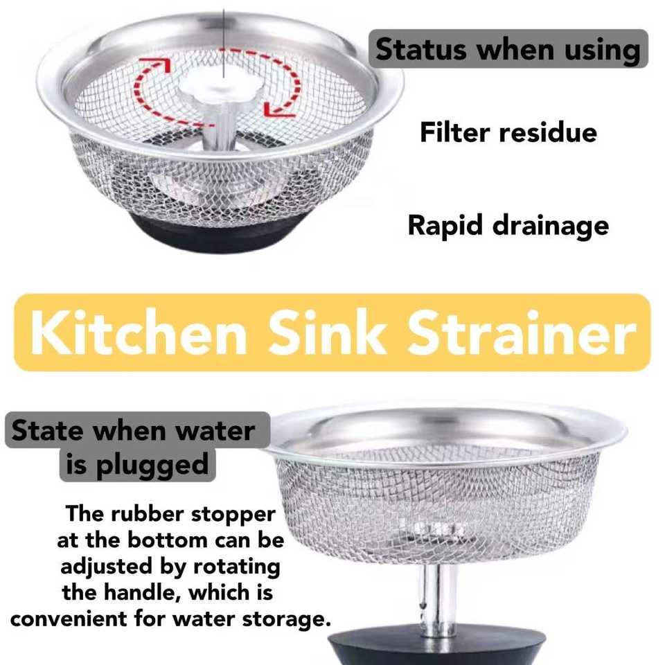Stainless Steel Kitchen Sink Filter
