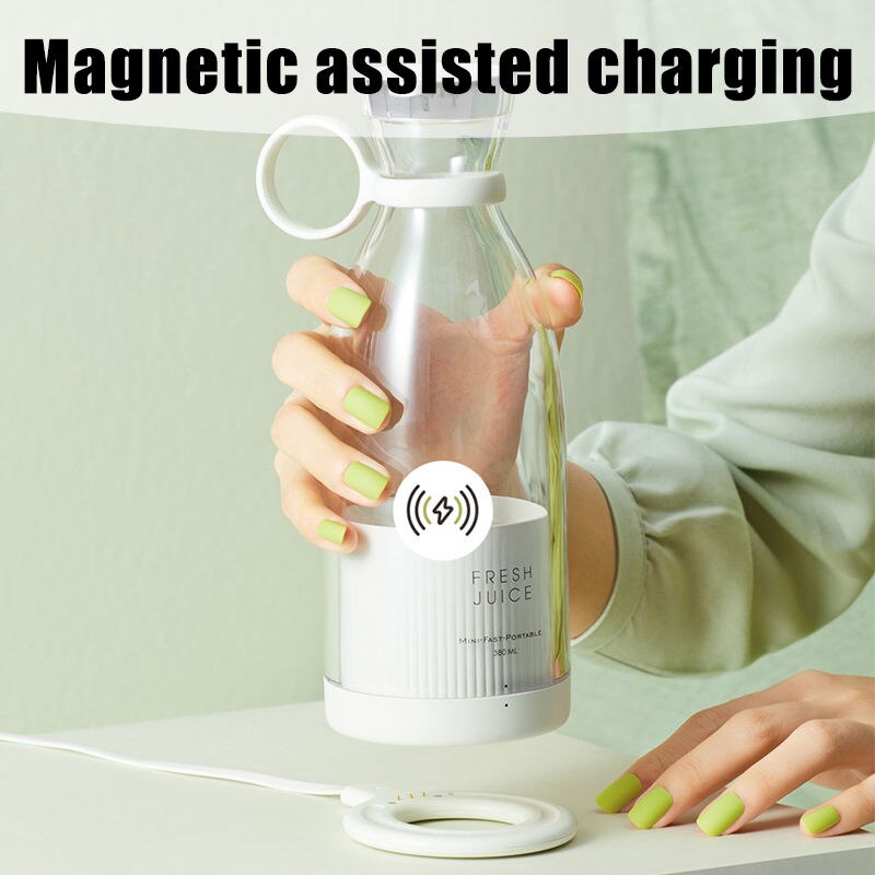 Wireless Charging 4 Blades Electric Juicer